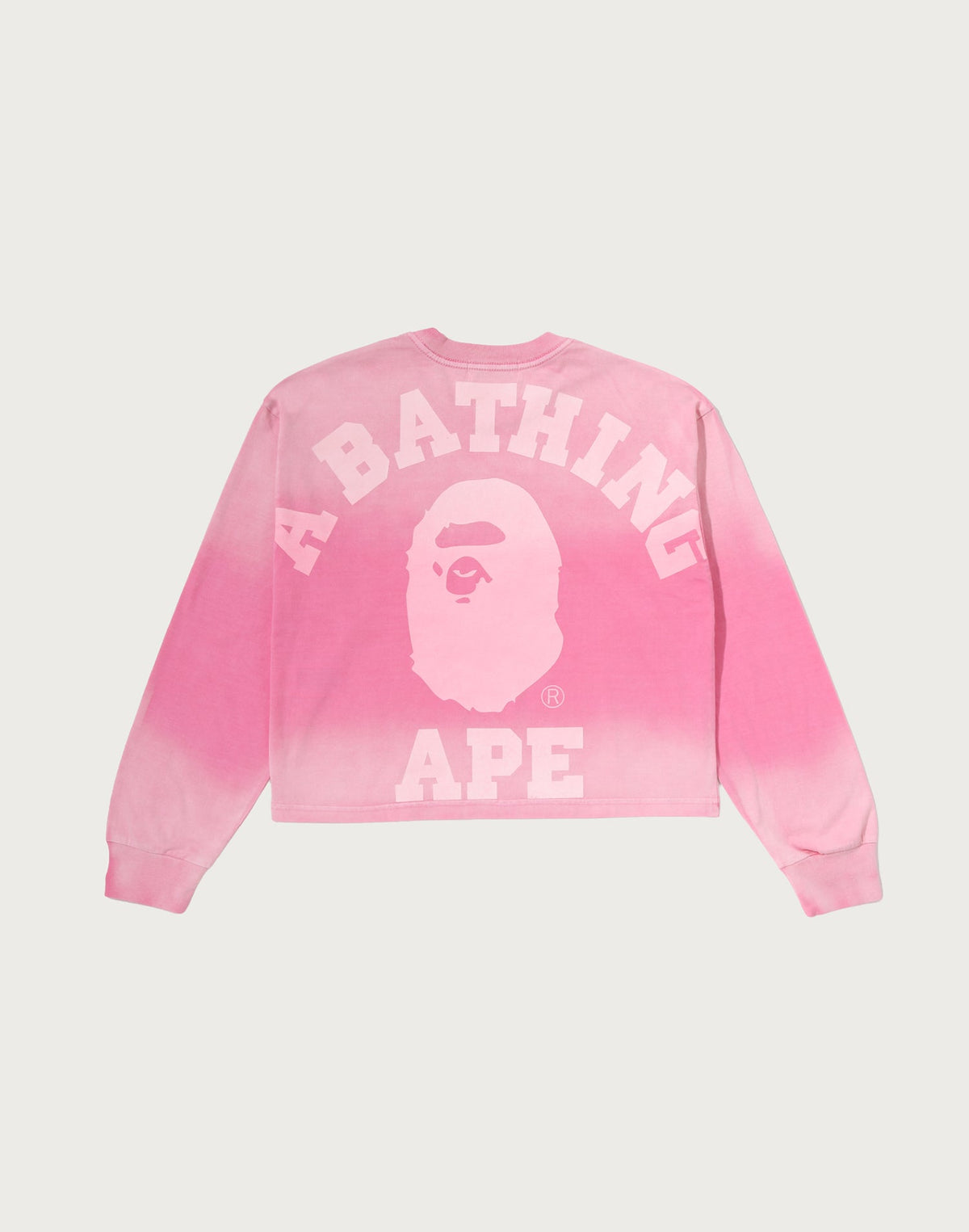 COLLEGE BOXY CROPPED LS TEE LADIES