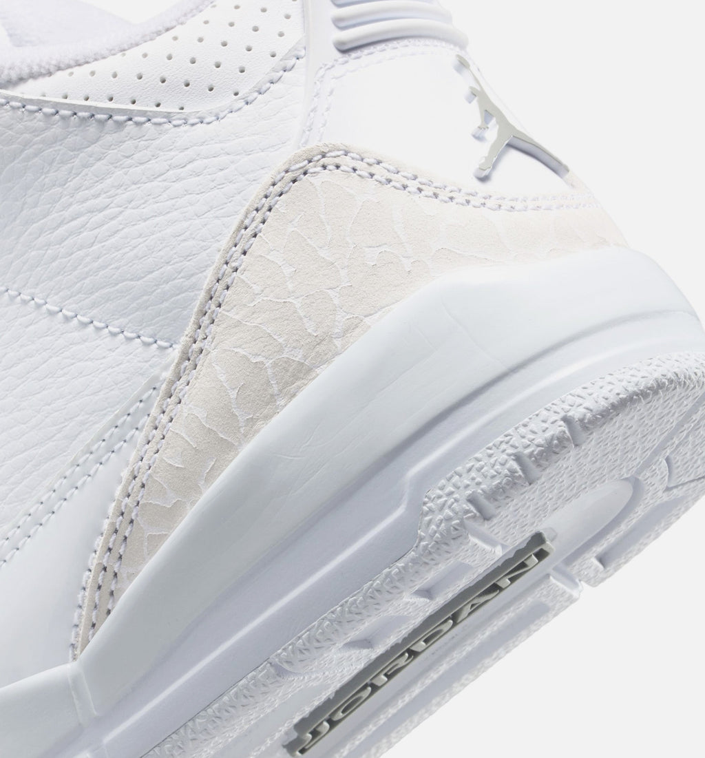 Air Jordan 3 Retro White and Silver – Preschool Lifestyle Shoe in White/Metallic Silver