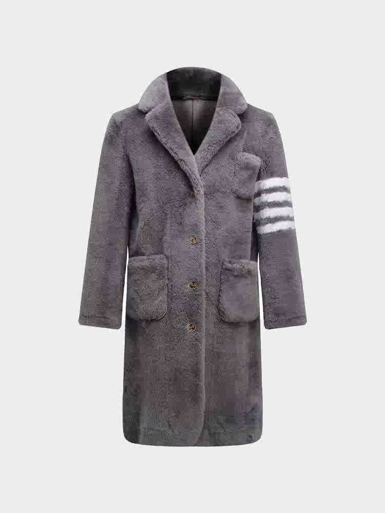 Sheep wool long coat