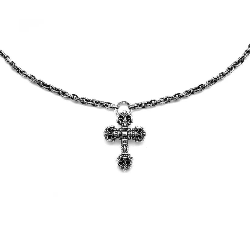 Chrome Hearts Paperchain Necklace With Dagger Pendant