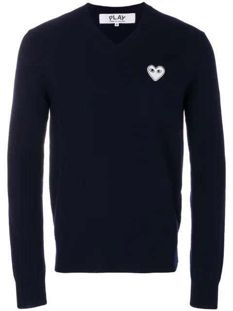 Comme Des Garçons Play v-neck jumper