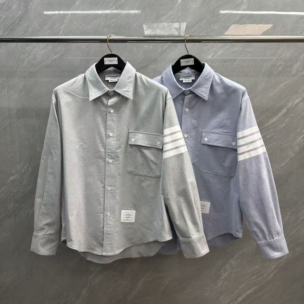 Men's Casual Oxford Shirt - 100% Cotton Button - Front Shirt | Thom Browne