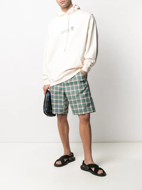 MSGM Fantastic Green Future-print hoodie