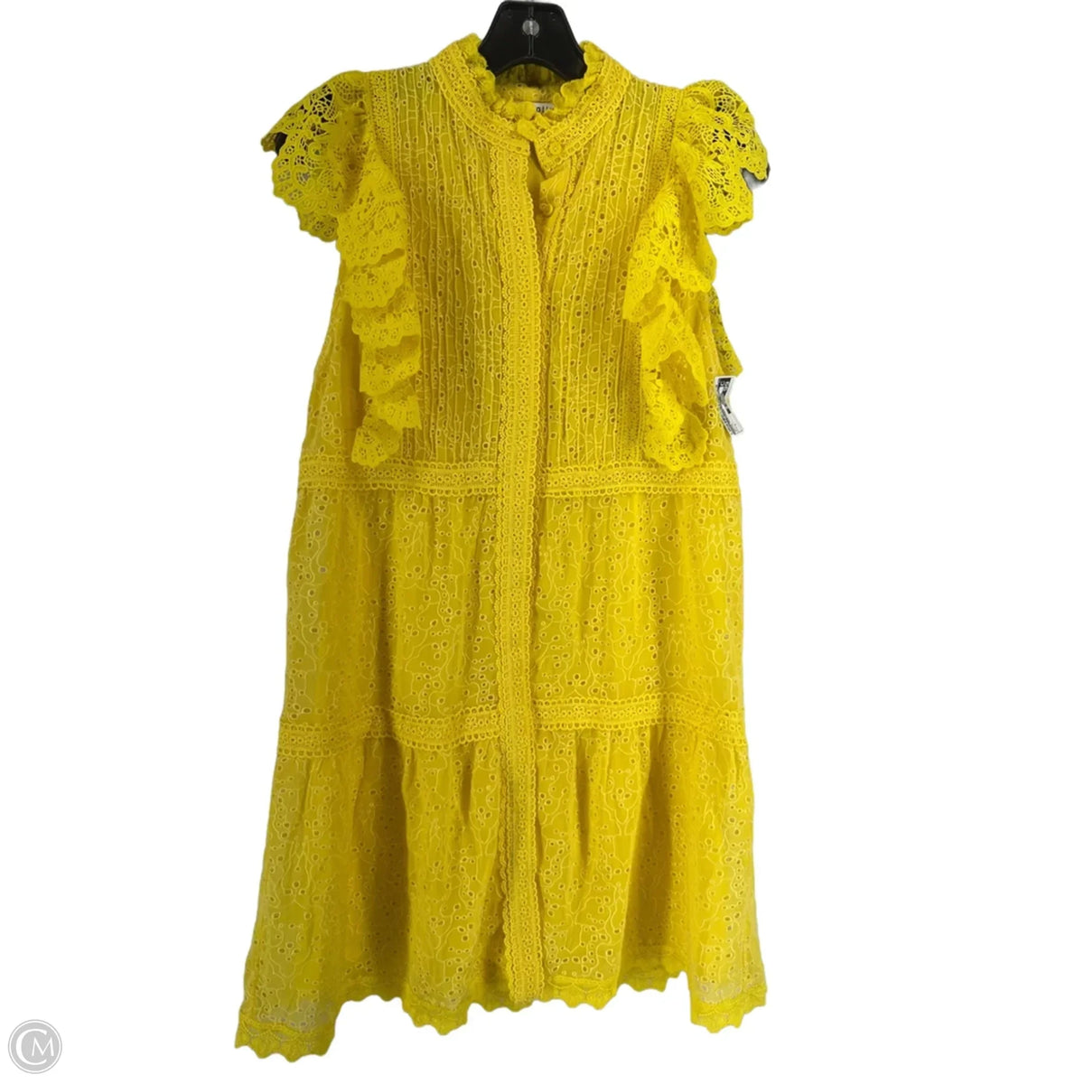 Dress Designer By Alice + Olivia In Yellow, Size: 4