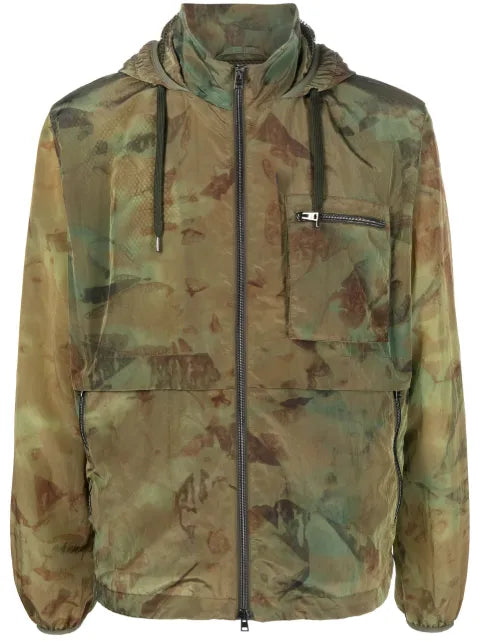 Herno bomber jacket with camouflage pattern