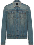 Prada triangle-logo denim blouson jacket