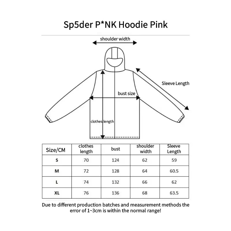Sp5der P*NK Hoodie Pink
