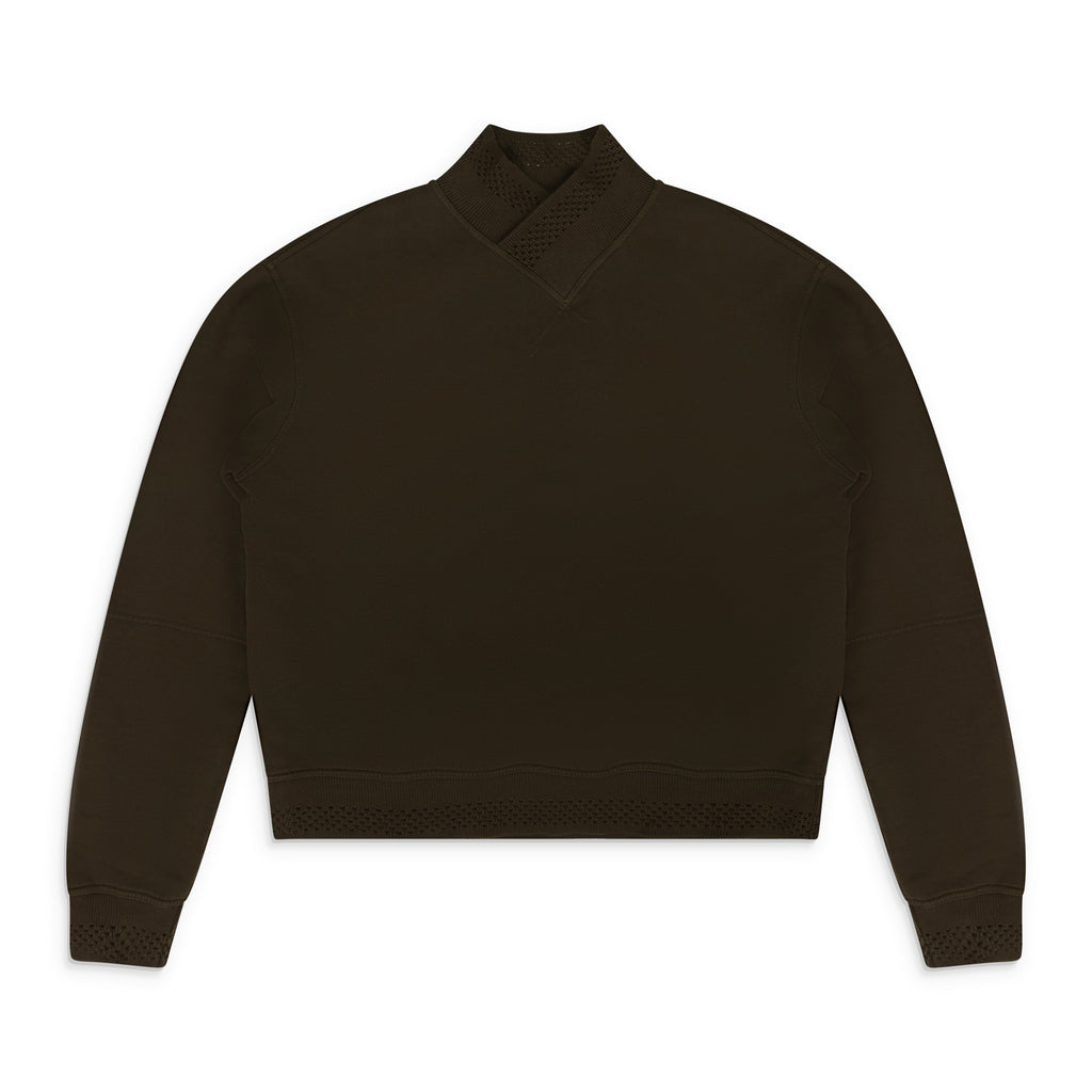 Brown Layered Jersey Sweater