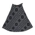 Black Bandana Pleated Skirt