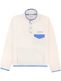 Sporty & Rich Serif logo-embroidered polar sweatshirt