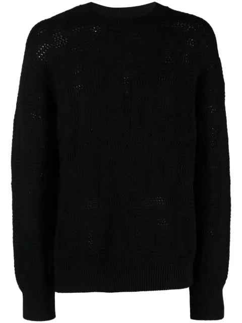 Dolce & Gabbana logo-jacquard virgin-wool jumper