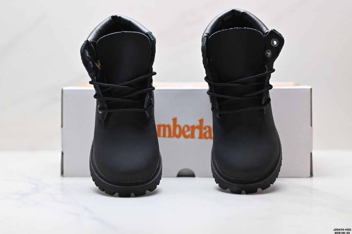 Timberland Black Kids Premium Leather Boot