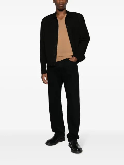 John Smedley V-neck fine-knit jumper