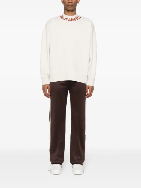Palm Angels logo-print cotton sweatshirt