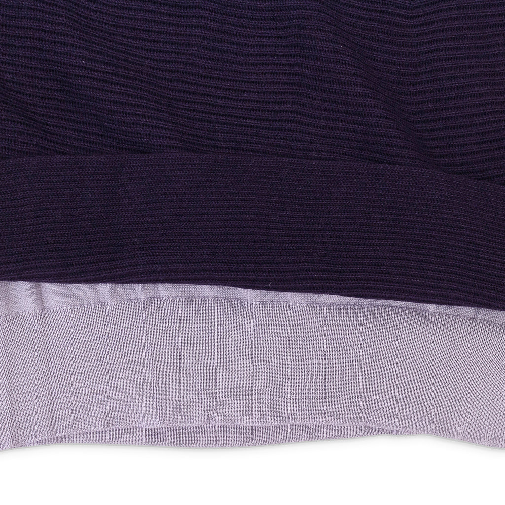CASHMERE SCOOP NECK DEEP PURPLE SWEATER