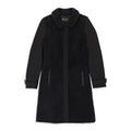 CAPP CARLOW CURLY SHEARLING BLACK COAT
