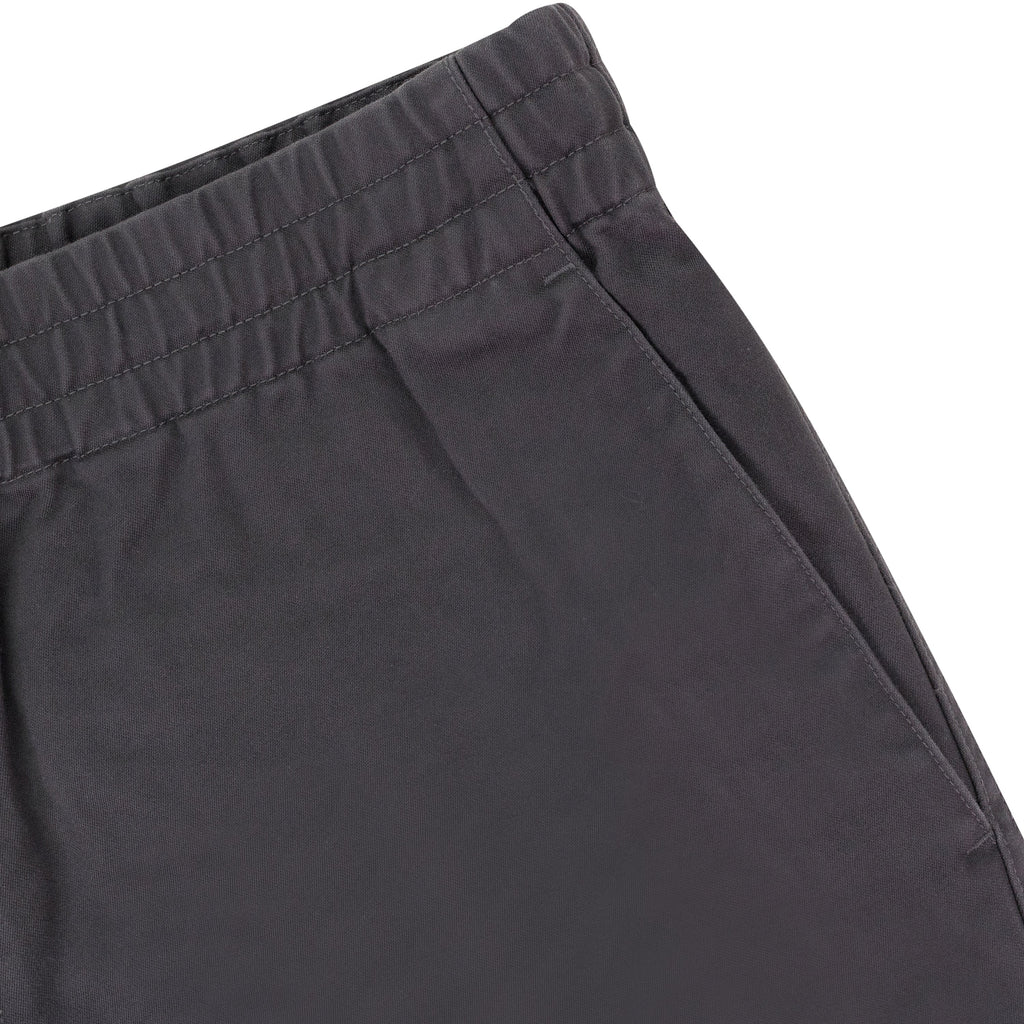 GRAY DRAWSTRING CHINO SHORTS