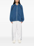 FIVE CM panelled zip-up hoodie