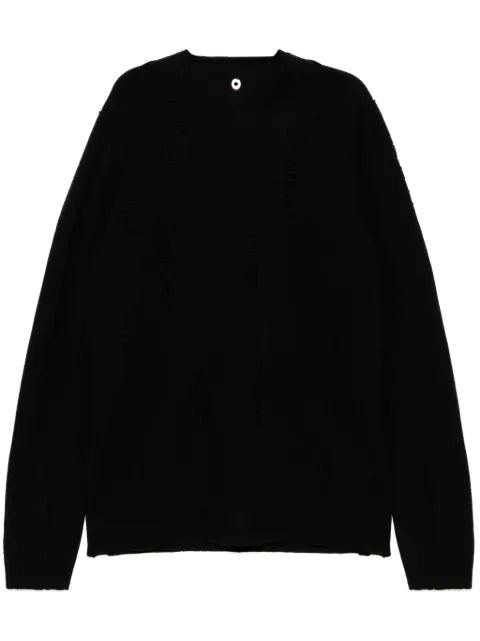 Label Under Construction distressed jumper