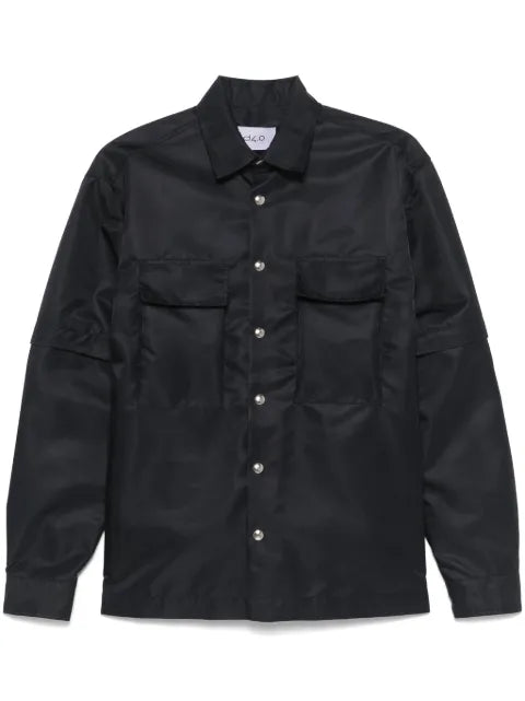 D4.0 detachable-sleeves shirt jacket
