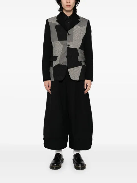 Black Comme Des Garçons panelled blazer