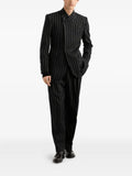 Dolce & Gabbana pinstripe-pattern mandarin-collar blazer