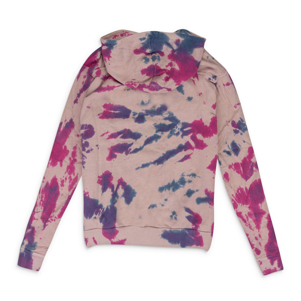 Pink Peach Tie Dye Zip-UP Hoodie