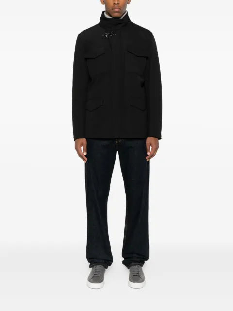 Fay toggle-fastening flap-pocket jacket