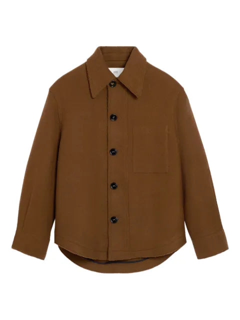 AMI Paris point-collar shirt jacket