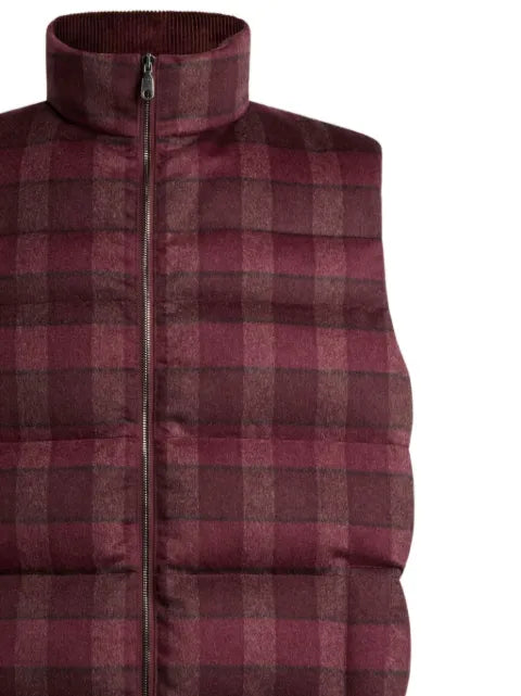 ETRO check quilted gilet