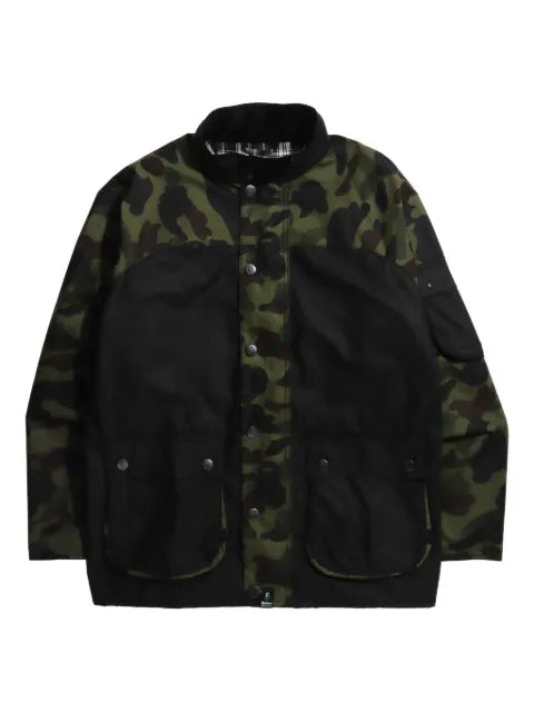 A BATHING APE® camouflage-patterned buttoned jacket