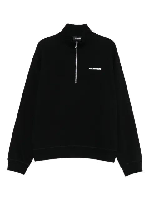 DSQUARED2 half-zip cotton sweatshirt