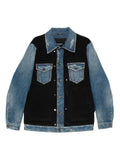 Dolce & Gabbana denim-panelled corduroy jacket