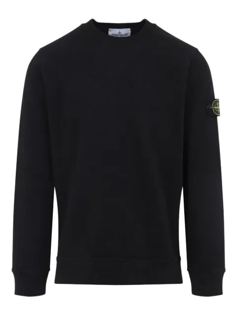 Stone Island logo-detail crew-neck sweatshirt