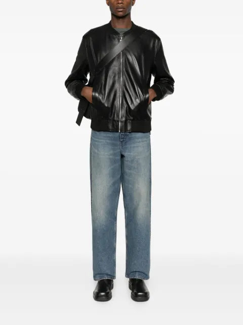 MEDEEA leather bomber jacket