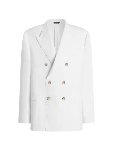 Dolce & Gabbana double-breasted taormina linen jacket