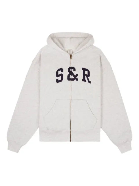 Sporty & Rich S&R Ivy logo-appliqué hoodie