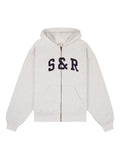 Sporty & Rich S&R Ivy logo-appliqué hoodie