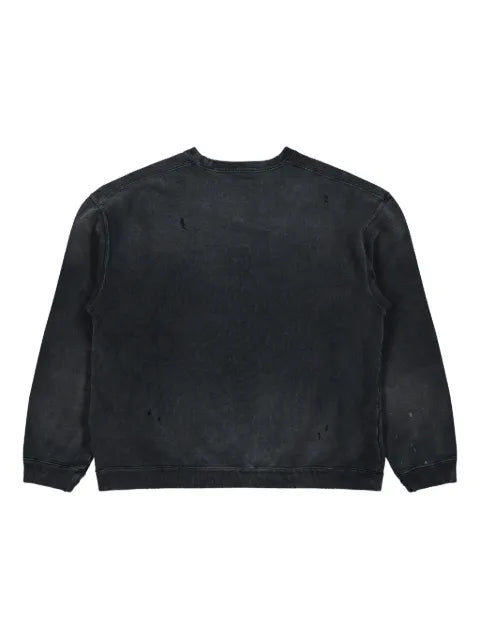 Neighborhood tiger-graphic faded-effect sweatshirt