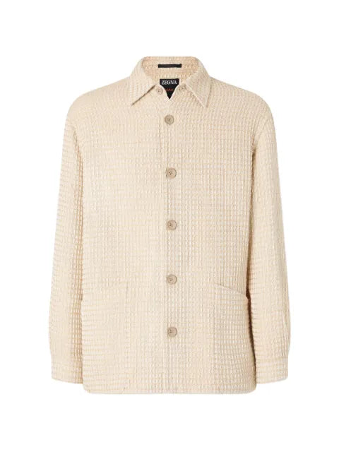 Zegna pattern longsleeved overshirt