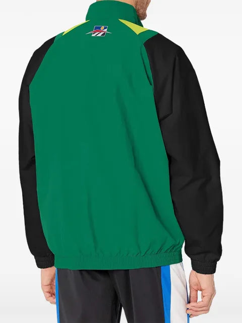 Reebok logo-embroidered bomber jacket