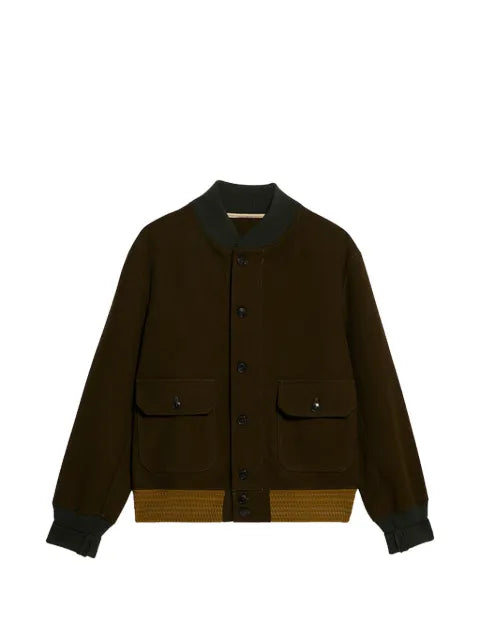 Fortela button bomber jacket