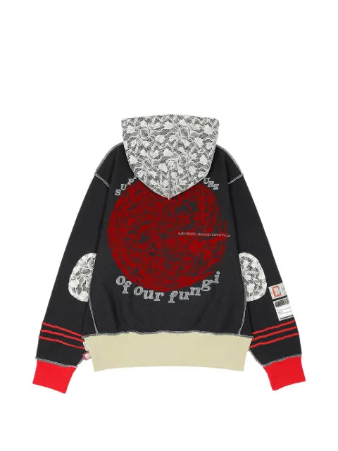 Advisory Board Crystals appliquéd hoodie