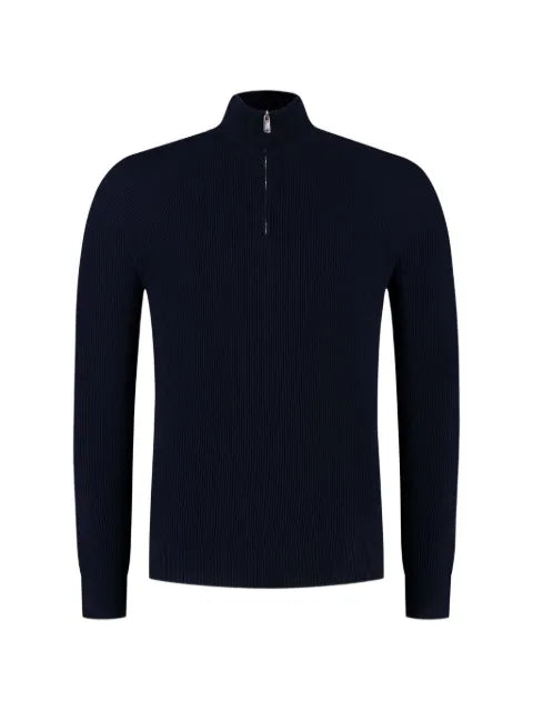 Fedeli half-zip ribbed-knit sweater