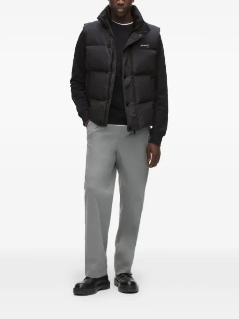 Karl Lagerfeld logo-patch padded gilet