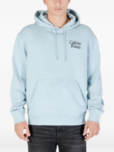Calvin Klein logo-print drawstring hoodie