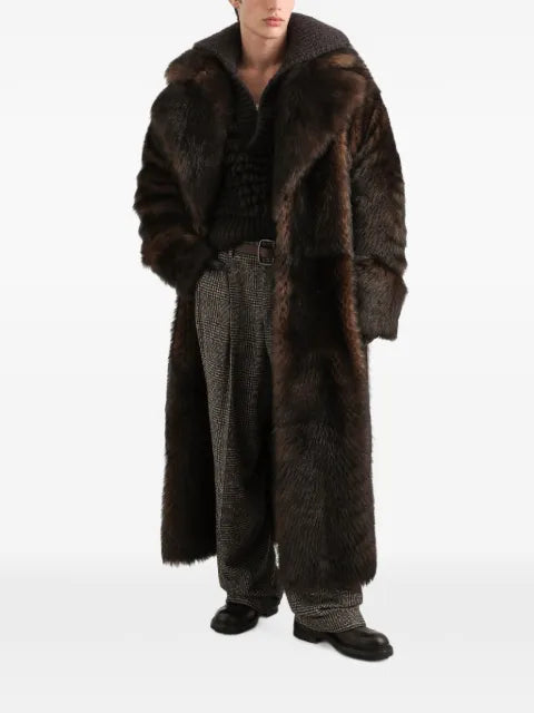 Dolce & Gabbana fur-effect wool pullover