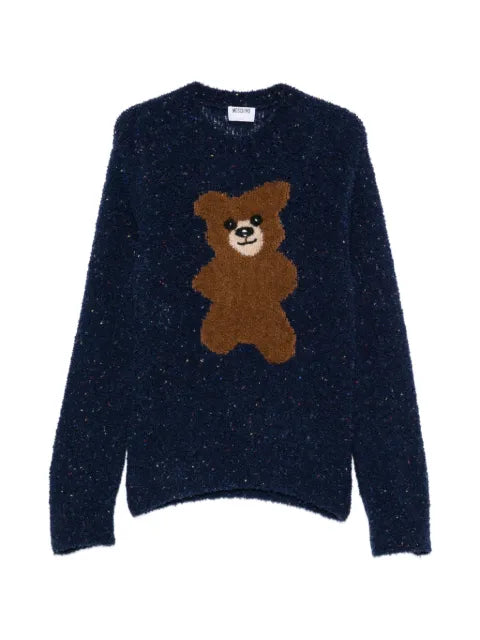 Moschino Teddy Bear bouclé wool-blend sweater