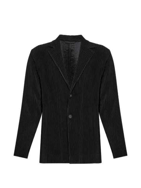 Homme Plissé Issey Miyake plissé-effect notched-lapel jacket
