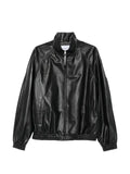 Givenchy couture seam track top in nappa leather